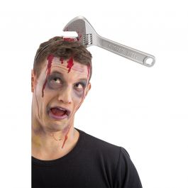 Through head headband with wrench