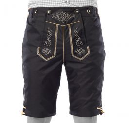 Lederhose Karl (short), black, incl suspenders