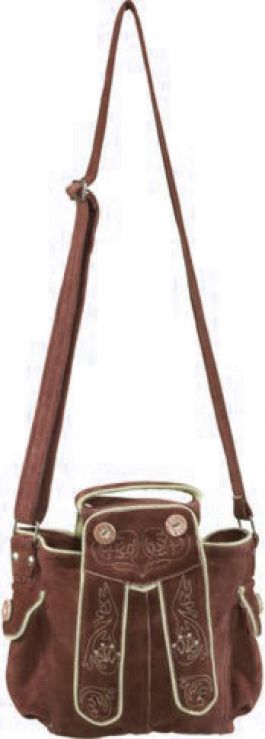 Minidirndl tasche donker bruin