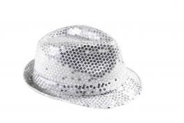 Sequins hat silver