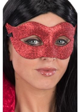 Red glittered mask