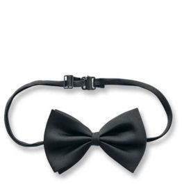 Black satin bow in pbh