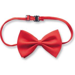 Red satin bow in pbh