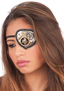 Steampunk Eye-Patch with Gears