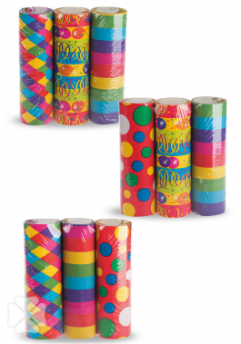 One side printed streamers (3pcs)