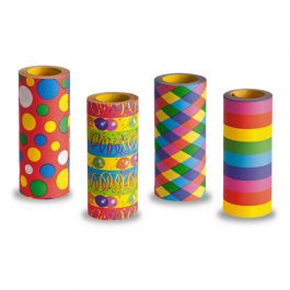 One-side printed streamer 18 rolls colours assorted