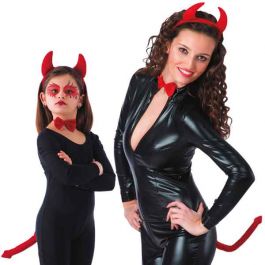 Set Disguise (headband with horns bow and tail)