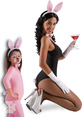 Rabbit set (headband with ears tail and bow)