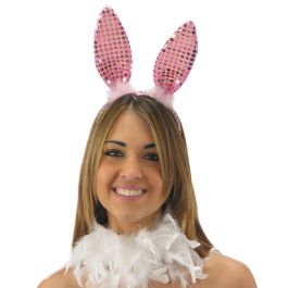 Pink rabbit headband in pbh
