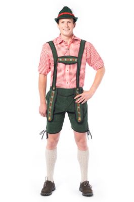 Lederhose Johann green short