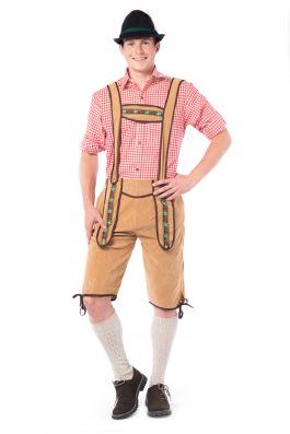 Lederhose Johann brown long