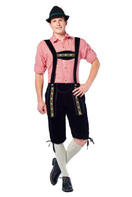 Lederhose Johann black long