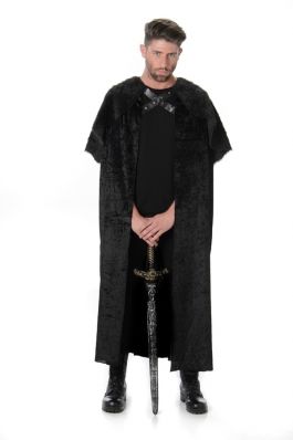 Cape Met Bont Zwart