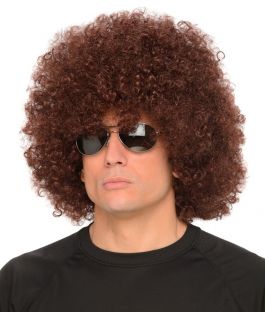 Jumbo Bruin Afro Pruik