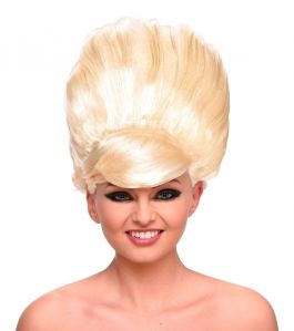 Blonde Giant Beehive Pruik