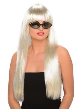 Platinum Blonde Popster Pruik