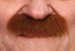 mustache Mustafa light brown