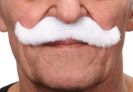 mustache Luigi white
