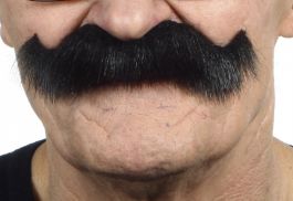 Mustache Luigi black