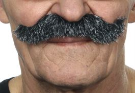 mustache Luigi dark grey