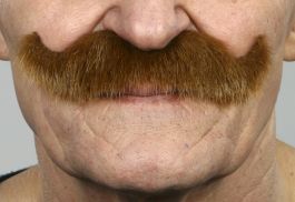 mustache Luigi light brown