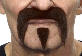 mustache Harley dark brown