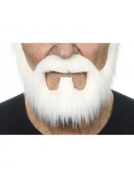 Mustache with Beard Jelle White