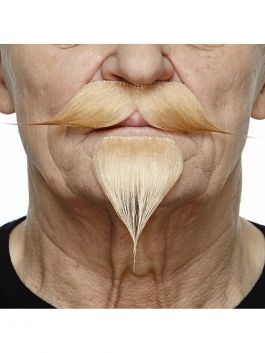 Mustache with Beard Bryan Blonde