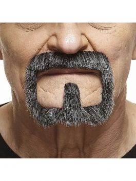 Mustache with Beard Vince Dark Grey