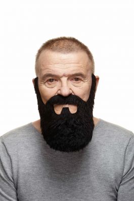 Mustache with Beard Jamie Black