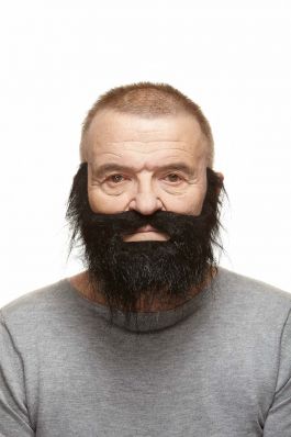 Mustache with Beard Onno Black
