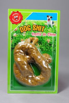 Dog shit on card