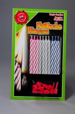 Magic candle (10 pieces on card)