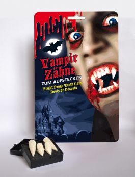 Vampire teeth 2 pair on card