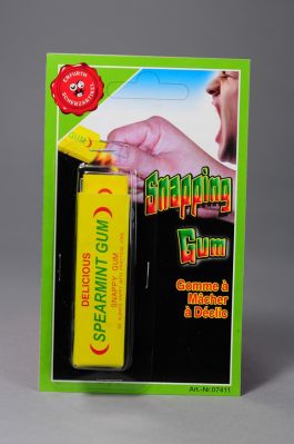 Snapping Gum on card