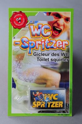 Toilet Squirter on card