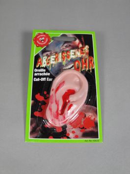 Cut off ear on card