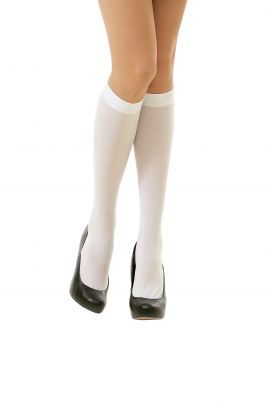 Kneestocking White