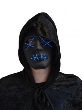 Black Face Masker Plastic met licht