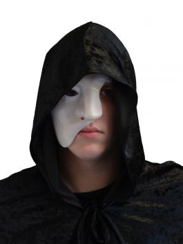 Half Face Masker Wit Plastic / One-size