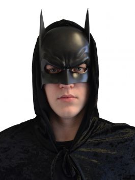 Bat Masker Black Plastic / One-size