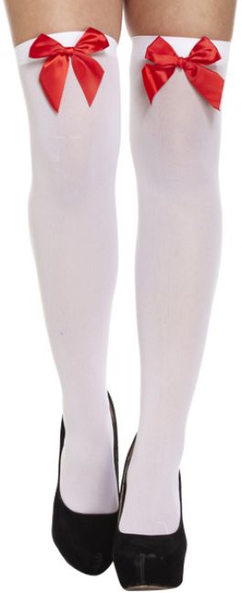 Kousen met Strik (Strik: wit/rood)