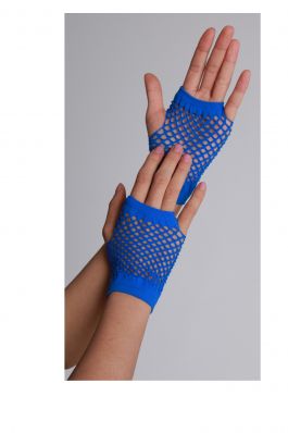 Vingerloze handschoenen kort visnet Blue / One-size