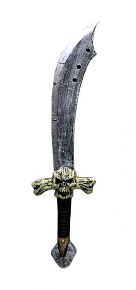 Piraten Zwaard Skull, 65 cm, Quality Foam / One-size