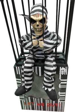 Prisoner in Cage bewegend met licht 35 cm / One-size
