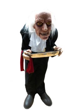 Old Butler, bewegend met licht en geluid 100 cm / One-size