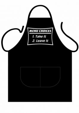 BBQ Schort Deluxe - Menu choice style / One-size