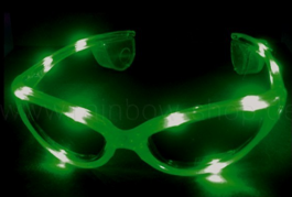 Glasses LED green / 3XL