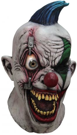 Volledig Hoofdmasker - Pinned-Eye Clown / One-size