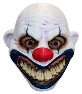 Volledig Hoofdmasker - Big Mouth Clown / One-size